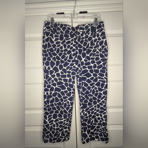 Lilly Pulitzer Pants - SEE DETAILS - Lilly Pulitzer Womens Size 8 Kristen Capri Cropped Navy Pants